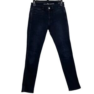 MiH‎ Jeans High Rise Skinny Jean 25 Black Dark Edgy Alt Grunge Goth Core Capsule